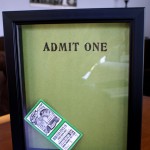 Completed Ticket Stub Memory Box