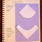 Sewing Practice. Inside curve, notching, outside curve, clipping.