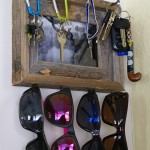 Rustic Key & Sunglasses Holder via The Thinking Closet