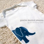 Gender Neutral Onesies & Free Cut Files | The Thinking Closet
