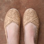 Gold Crochet Shoes by Allison from Dream a Little Bigger