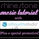 Rhinestone Onesie Tutorial & Silhouette Promotion | The Thinking Closet