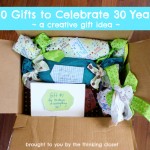 30 Gifts to Celebrate 30 Years | Creative gift idea via The Thinking Closet