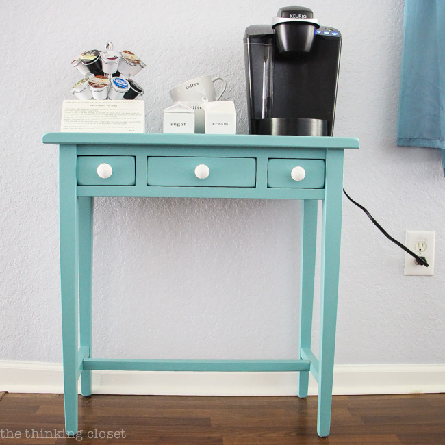 Hot Drinks Station Table Makeover using Annie Sloan Chalk Paint throughout Provence | Tutorial along with detail simply by detail breakdown with regard to beginners! There can be certainly NO require to be intimidated simply by this medium virtually any longer. Believe In me! A Person tend to be planning to fall inside love.