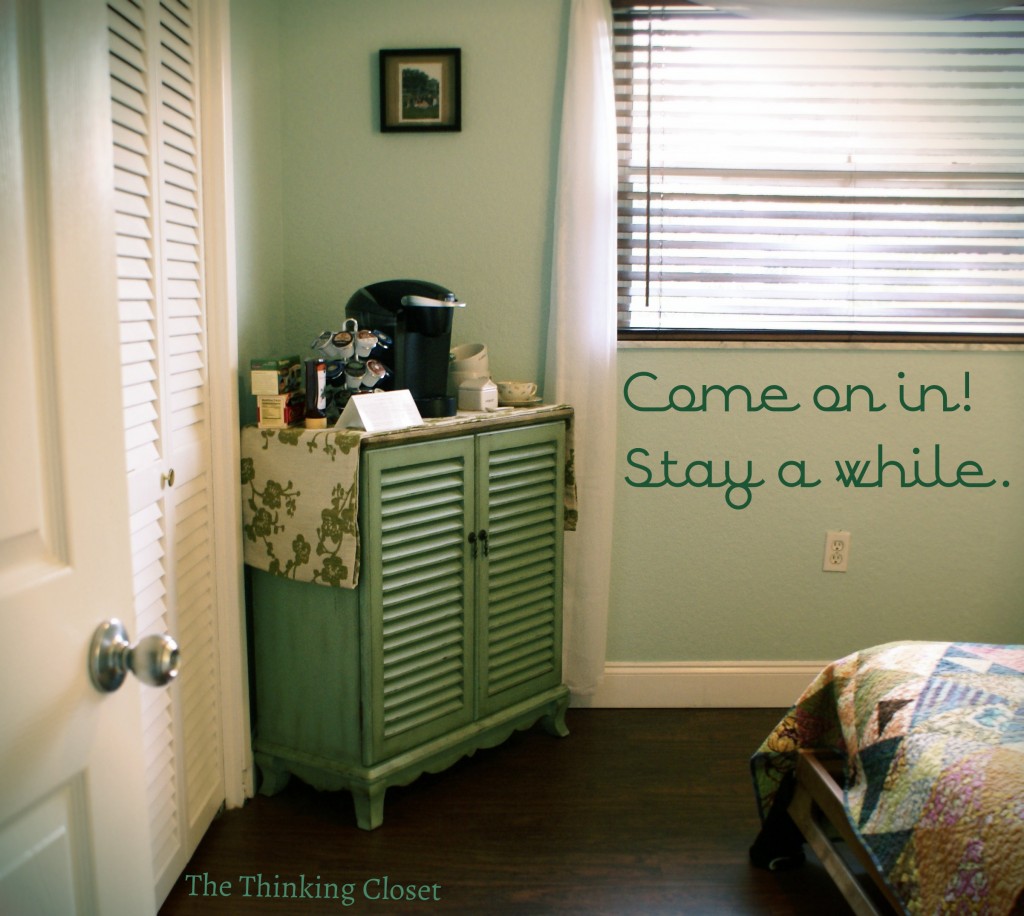 Hot Drinks Station via The Thinking Closet Hot Drinks Station via The Thinking Closet