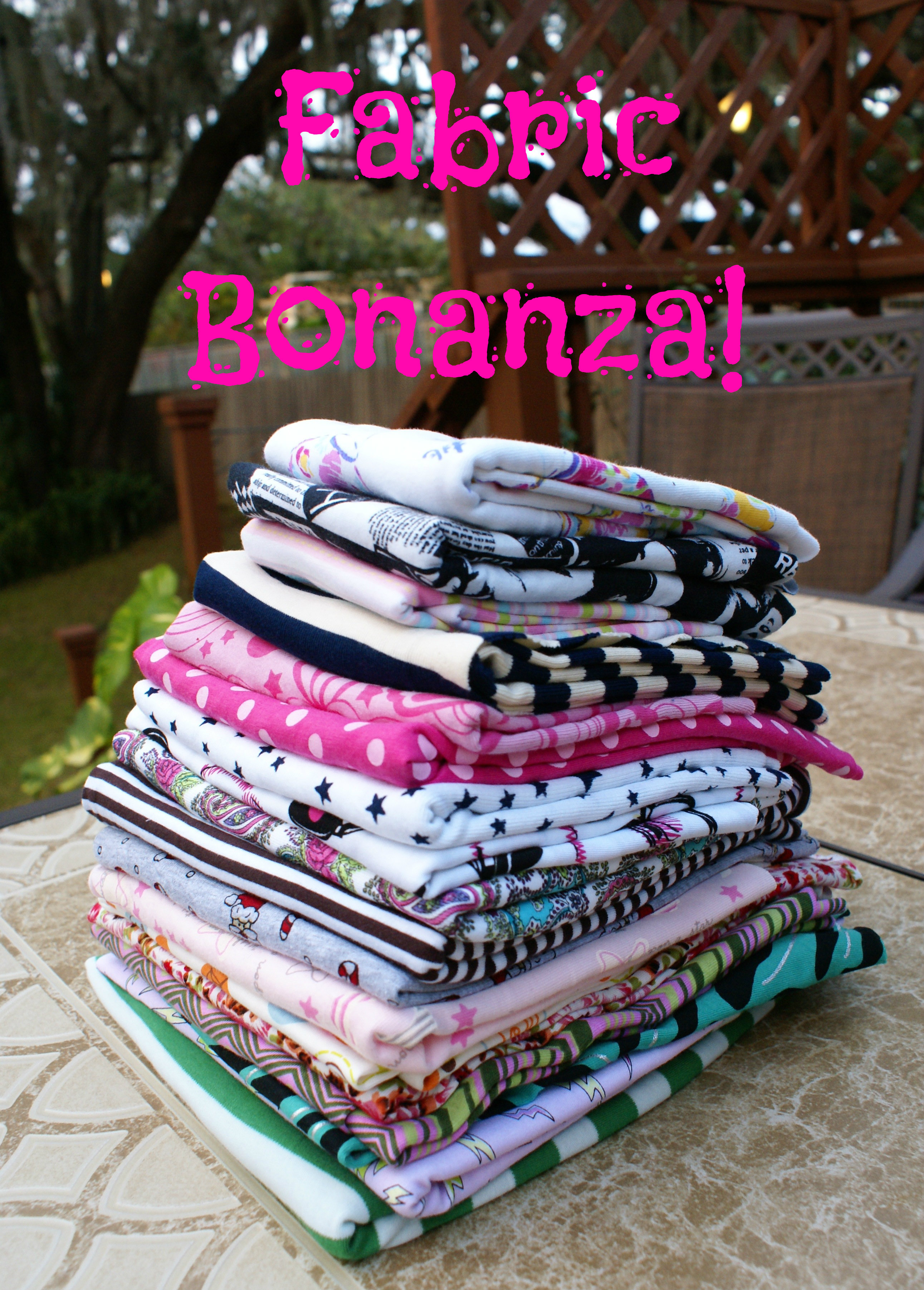 It's a Fabric Bonanza via The Thinking Closet
