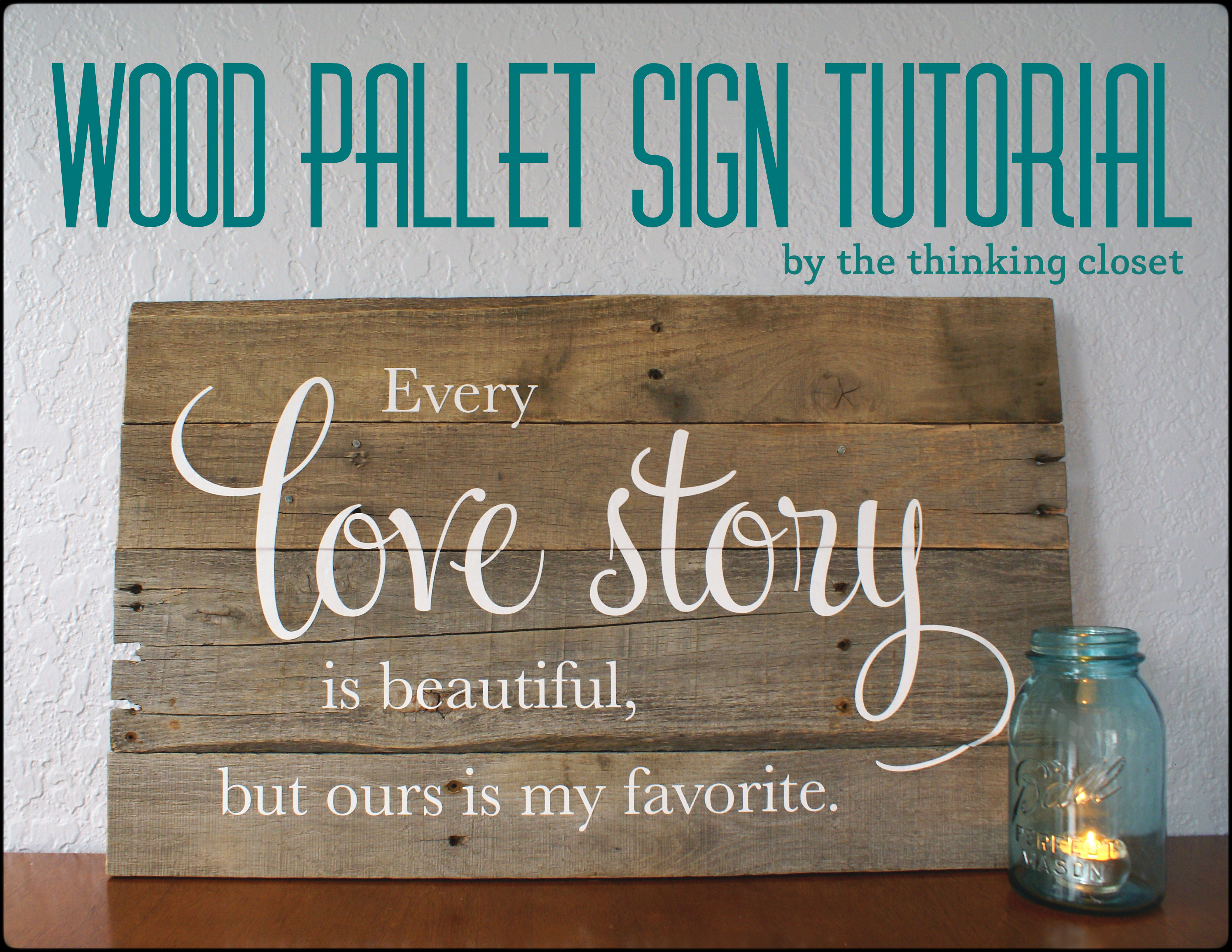 Wood Pallet Sign Tutorial