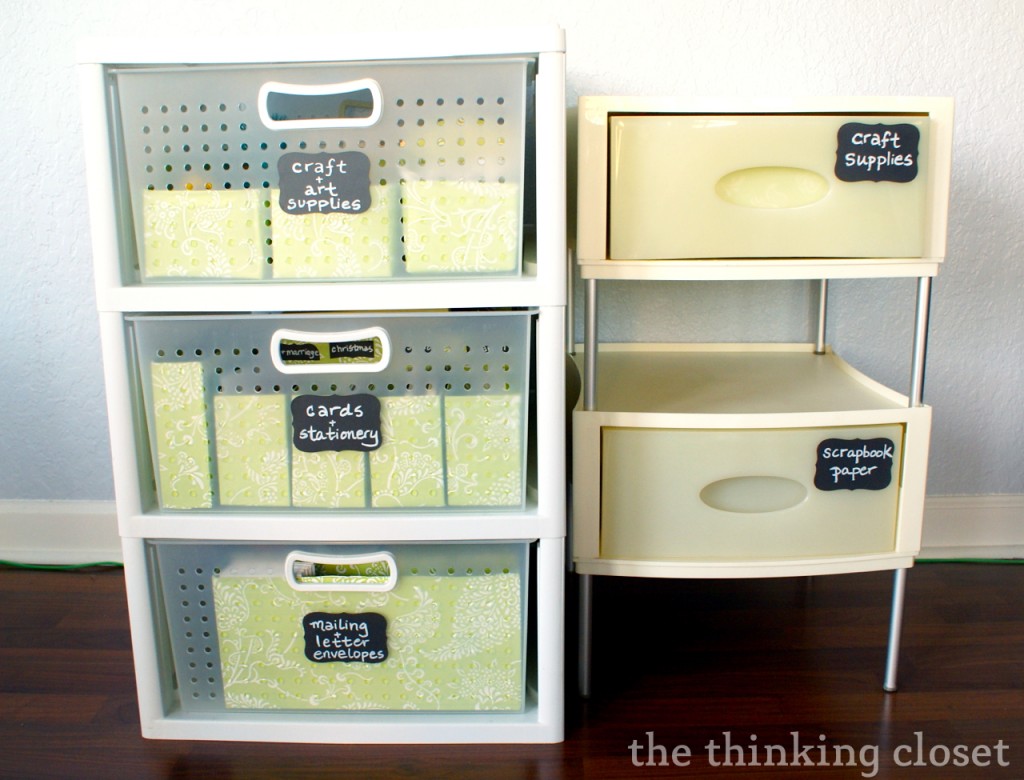 Craft Drawer Organization for the Budget Savvy by Lauren from The Thinking Closet