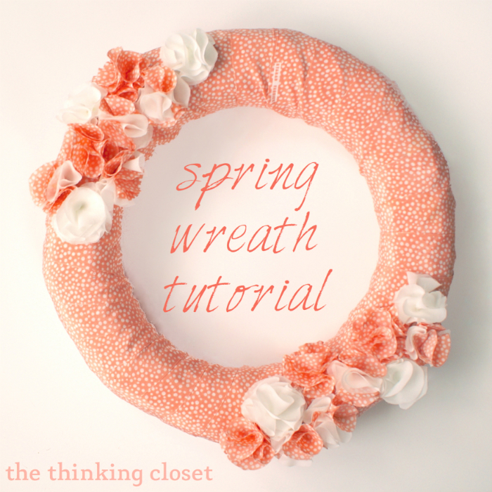Fabric Spring Wreath Tutorial
