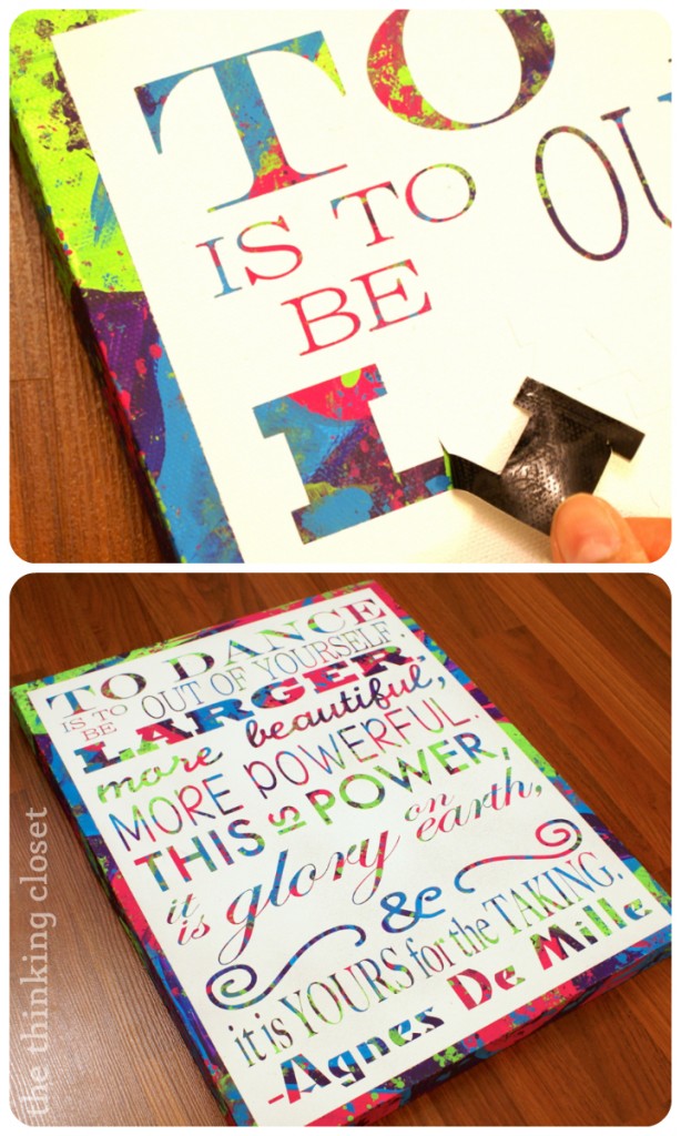 D.I.Y. Subway Art Canvas: Tutorial & Free Cut File | The Thinking Closet D.I.Y. Subway Art Canvas: Tutorial & Free Cut File | The Thinking Closet