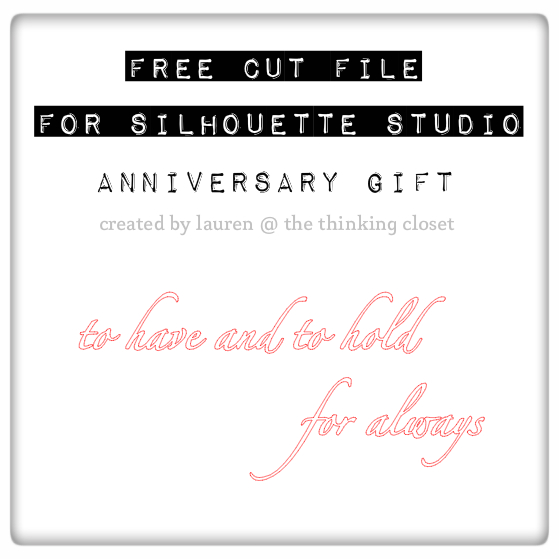 Frosted Vinyl Anniversary Gift & FREE Cut File | The Thinking Closet Frosted Vinyl Anniversary Gift & FREE Cut File | The Thinking Closet
