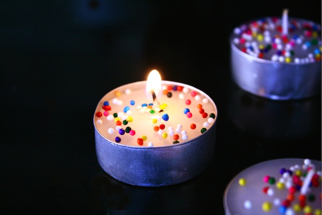 Sprinkle Tea Candles by Food & Femininity 
