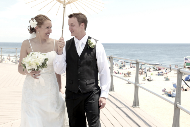 Our wedding day, July 18, 2009. Long Branch boardwalk. Our wedding day, July 18, 2009. Long Branch boardwalk.