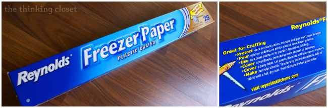 Freezer Paper: who knew that it's great for getting clean cuts of felt!?