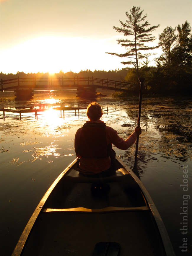Canoeing on Long Lake.
