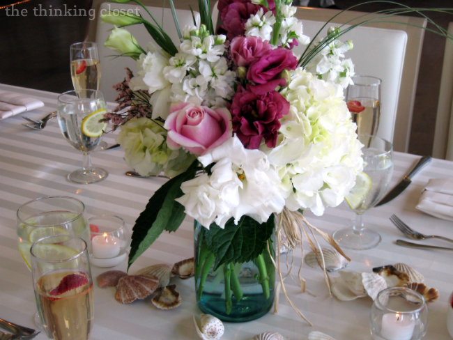Mason Jar Centerpieces at our D.I.Y. Wedding Mason Jar Centerpieces at our D.I.Y. Wedding