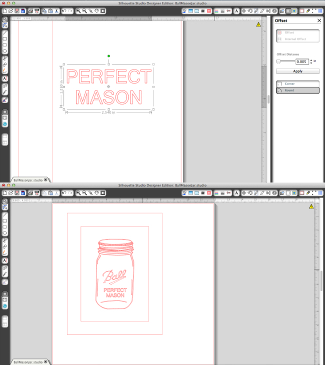 How to create sketch pen mason jar art in Silhouette Studio. 