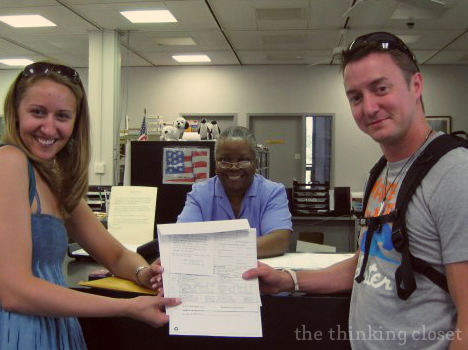 It's official! Getting our marriage license finalized the day before the big day. It's official! Getting our marriage license finalized the day before the big day.
