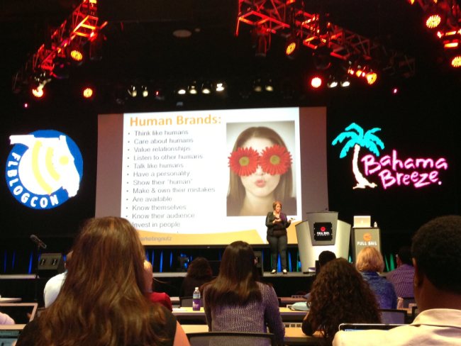 Pam Moore of Marketing Nutz at FL Blog Con 2013