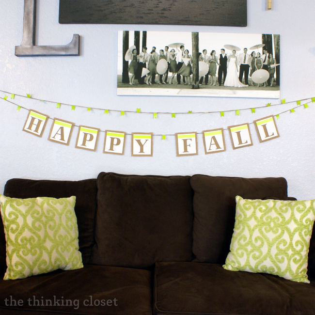 Fall Decor: Lime Green is the New Orange