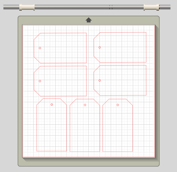 Cut gift tags. Cut gift tags.