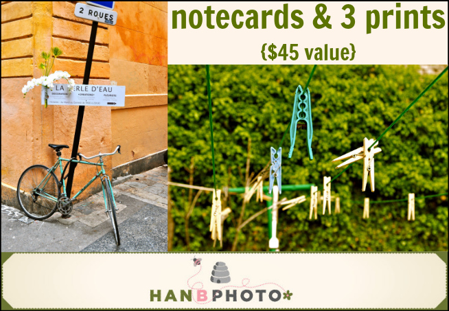 Set of Notecards & 3 prints {$45 value} from hanbphoto - - 1 of 6 prizes in The Thinking Closet's Blogiversary Giveaway! 9/6 - 9/11 Set of Notecards & 3 prints {$45 value} from hanbphoto - - 1 of 6 prizes in The Thinking Closet's Blogiversary Giveaway! 9/6 - 9/11