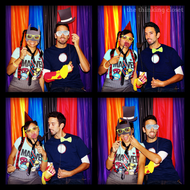 DIY Photo Booth Backdrop & Props = Instant Entertainment at your next party. via thinkingcloset.com DIY Photo Booth Backdrop & Props = Instant Entertainment at your next party. via thinkingcloset.com