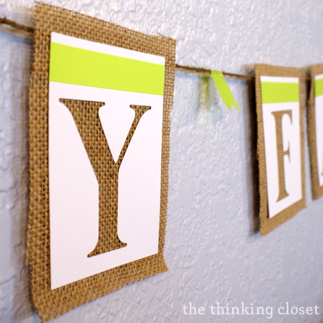 "Happy Fall" Banner Tutorial via thinkingcloset.com "Happy Fall" Banner Tutorial via thinkingcloset.com