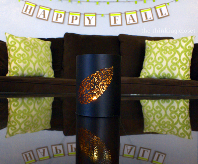 Happy Fall Burlap Banner with Washi Tape Happy Fall Burlap Banner with Washi Tape