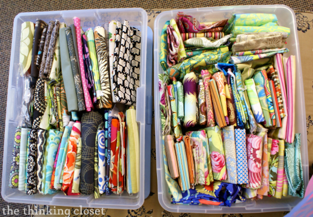 Choosing fabrics for our Amy Butler Origami Bags via thinkingcloset.com Choosing fabrics for our Amy Butler Origami Bags via thinkingcloset.com