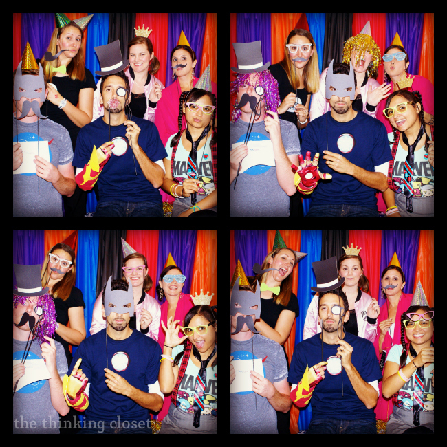DIY Photo Booth Backdrop & Props = Instant Entertainment at your next party. via thinkingcloset.com DIY Photo Booth Backdrop & Props = Instant Entertainment at your next party. via thinkingcloset.com