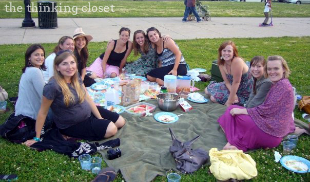 Hen Party Picnic on the Grass!  