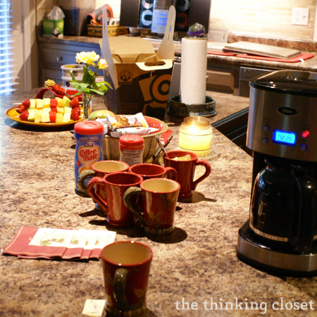 Sustenance is key when planning a crafternoon! via thinkingcloset.com Sustenance is key when planning a crafternoon! via thinkingcloset.com