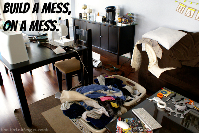 How to Make a Mess: Tips & Tricks from an Expert Mess-Maker!  via thinkingcloset.com