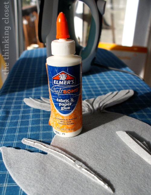 Fabric glue action! Fabric glue action!