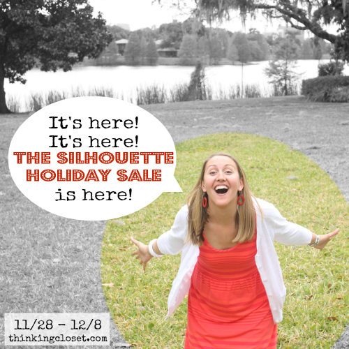 The EPIC Silhouette Holiday Sale is here! 11.28 - 12.8 at thinkingcloset.com! Stop on by for the best Silhouette sale in the history of sales.