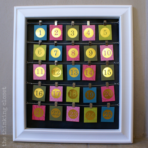 DIY Advent Calendar...Gold numbers on one side - - flip them over to reveal Instagram photos from the past year! DIY Advent Calendar...Gold numbers on one side - - flip them over to reveal Instagram photos from the past year!
