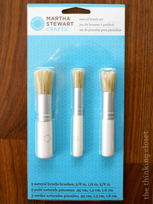 Special stenciling brushes. Special stenciling brushes.