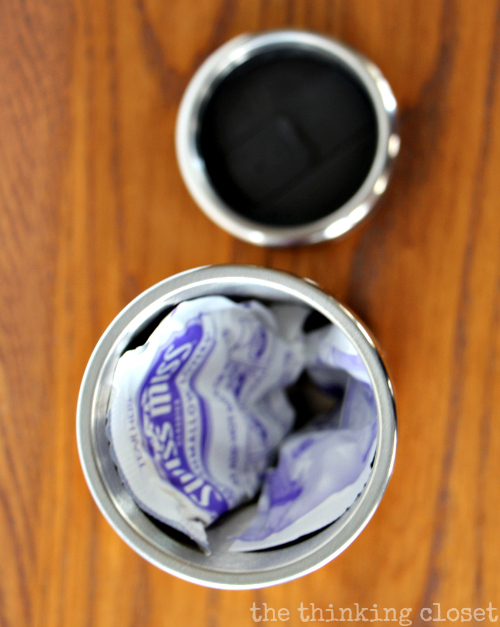 Tuck a few packets of hot chocolate inside an insulated mug gift to sweeten the deal! Tuck a few packets of hot chocolate inside an insulated mug gift to sweeten the deal!