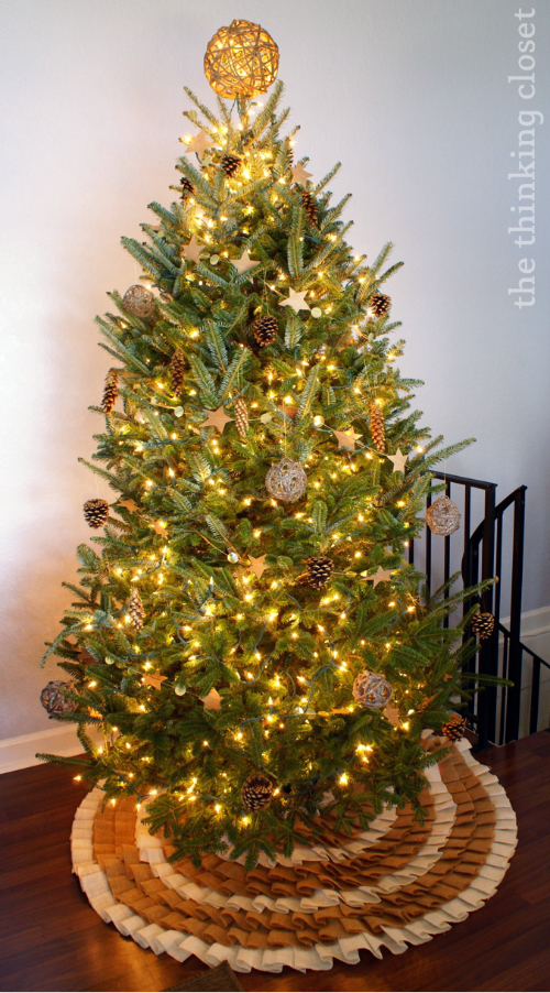 Rustic Glam Christmas Tree...featuring brushed gold pine cone ornaments! Rustic Glam Christmas Tree...featuring brushed gold pine cone ornaments!