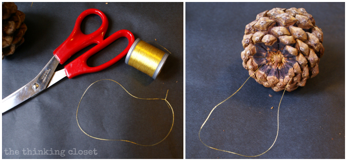 Stringing the Ornaments in advance...smart move. Stringing the Ornaments in advance...smart move.