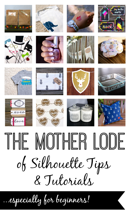 The Mother Lode of Silhouette Tips & Tutorials...especially for beginners! Organized by medium & category...this is amazing!