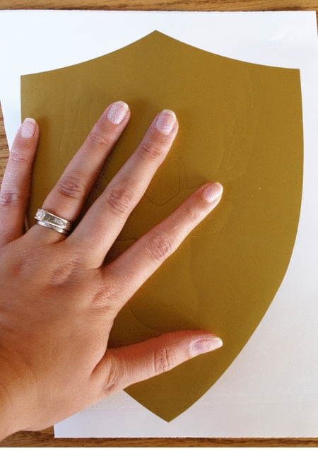 Weeding vinyl for a Reindeer Head Holiday Banner Weeding vinyl for a Reindeer Head Holiday Banner