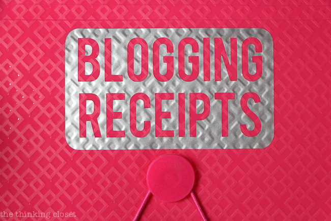 Organize those blog receipts with an accordion file JUST for those blogging purchases you make. Come tax season, you'll be sittin' pretty! Organize those blog receipts with an accordion file JUST for those blogging purchases you make. Come tax season, you'll be sittin' pretty!
