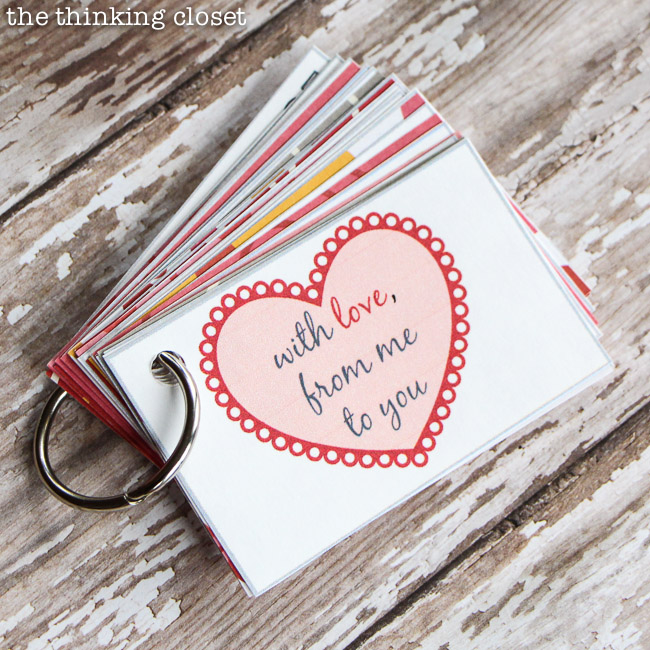 Creative Valentine's Day Gift Idea...a mini-book with pre-planned date nights! 