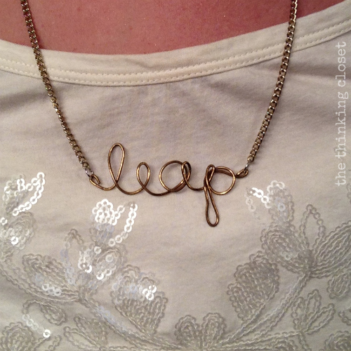 Handmade Wire Leap Necklace by Johanna from Dear Life We Need to Talk!