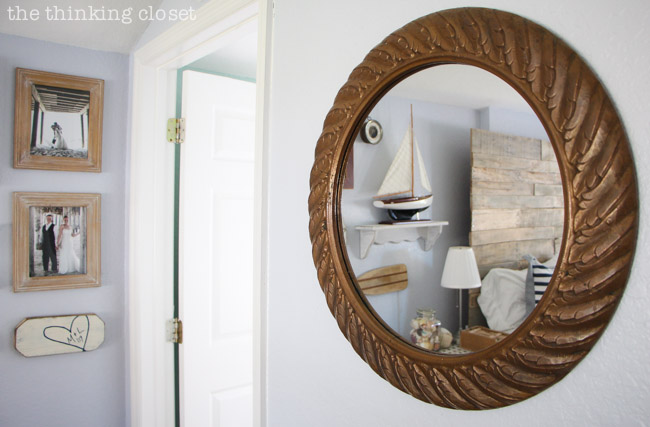 Rustic Nautical Master Bedroom Makeover: A Dramatic Before & After via thinkingcloset.com