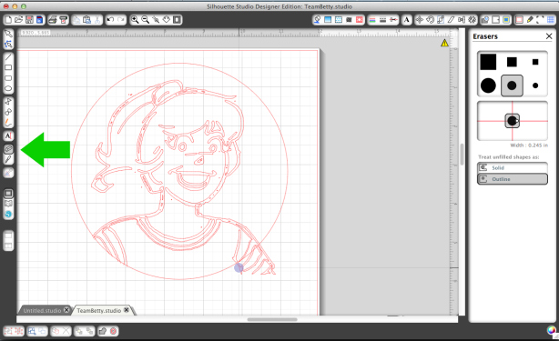 Using the Eraser Tool to Clean Up an Image Using the Eraser Tool to Clean Up an Image
