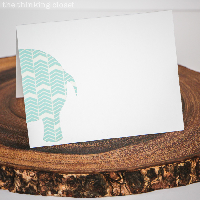 New Baby Congrats Card with Washi Sheets! Tutorial and FREE Silhouette cut file via thinkingcloset.com New Baby Congrats Card with Washi Sheets! Tutorial and FREE Silhouette cut file via thinkingcloset.com