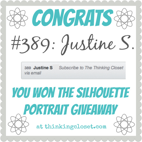 Giveaway Winner Congrats!